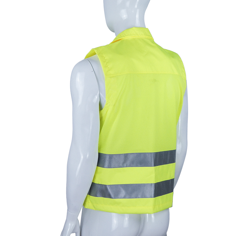 high visibility safety warning vest reflective