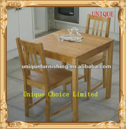 Sale Cheap Solid Pine Wood Dining Table Set