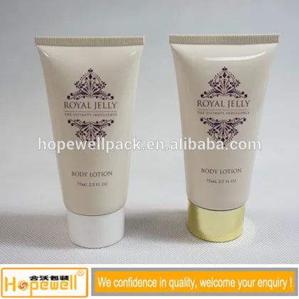 Hot stamping logo cosmetics tubes plastic facial cream tube body lotion container