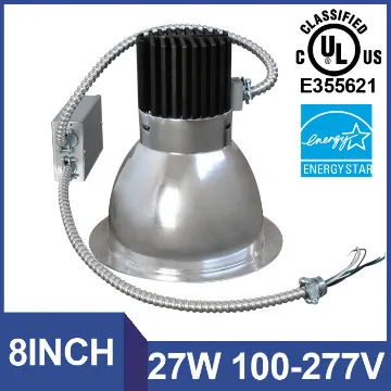 For US Canada market 277v 8inch UL Architectural downlights 27w