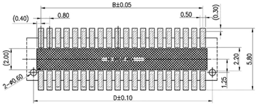 Dual Slot Female End Board-to-Board Connectors