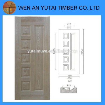 Hot sale sapelli veneer door skin hdf door skin moulded door skin