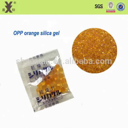 Color Change Indicator Orange Silica Gel Desiccant Adsorbent