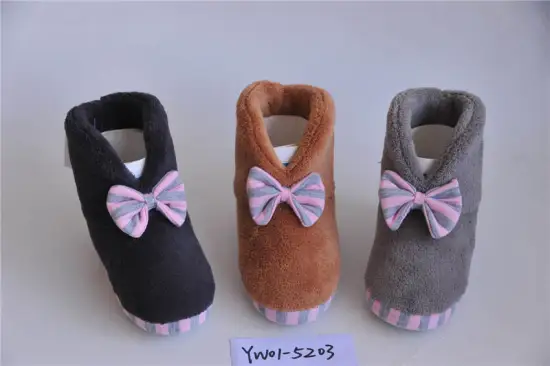 Indoor girl's boots with miss butterfly knot