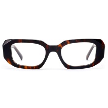 Belieye Thick Clear Frame Rectangle Acetate Glasses