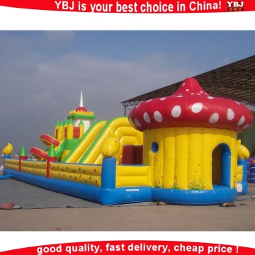 cheap price inflatable bouncy fun city/high quality giant inflatable playground