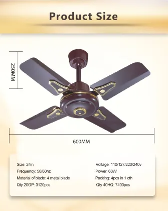 Mini 4 Blade Metro Orient Orl Ceiling Fan