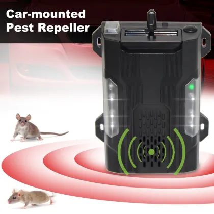 2024 Latest Eco-Friendly Marten Mice Repellent Ultrasonic Rodent Repeller