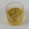 Ribbed Round Crystal Tumbler Unique Whisky Shot Glasses