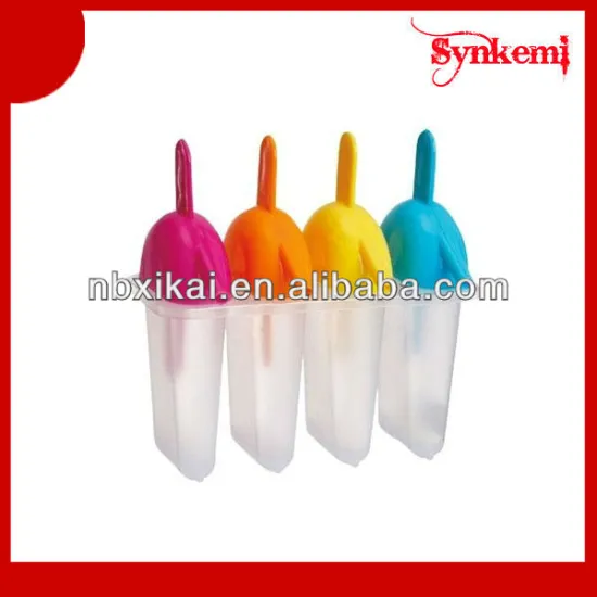 Plastic ice lolly molds