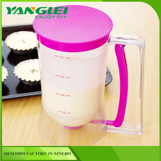 Cupcake Pancake Batter Dispenser Muffin Waffles Helper Pastry Jug Baking Tool