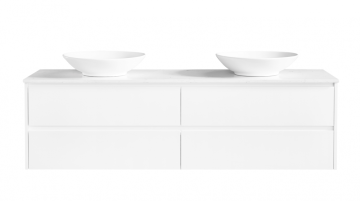 Double Sink Commercial Wall Hung Bathroom Vanity Unit