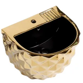 Luxury Wall-Mounted Clean Glaze Bathroom Sink