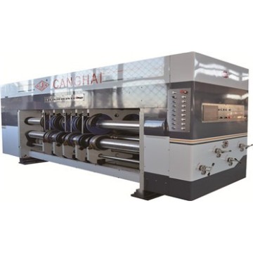 Flexo printer slotter die cutter with stacker