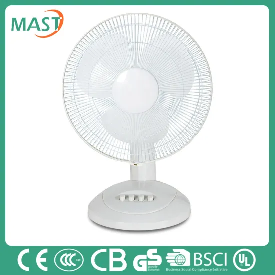 AC/DC rechargeable 12'' PP electric table fan easy take motors upplier in China