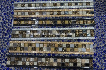 New Arrival Aluminum Resin Mosaic border