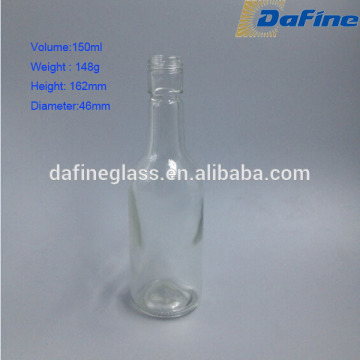 150ml Wholesale high quality round shape Wine Vodka Whiskey Glass Bottles