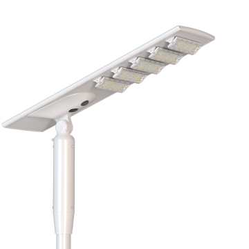 All-in-One Solar Street Light with Adjustable Light Source Module, Solar Panel, and CCTV Camera
