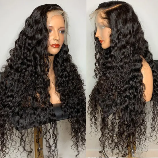 Cheap Price Curly Brazilian Human Hair Lace Front Wig HD T lace Wigs Transparent Lace Front Human Hair Wigs For Black Women