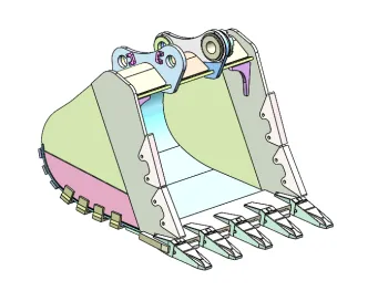 Custom 40ton Excavator Bucket For Infrastructure Projects