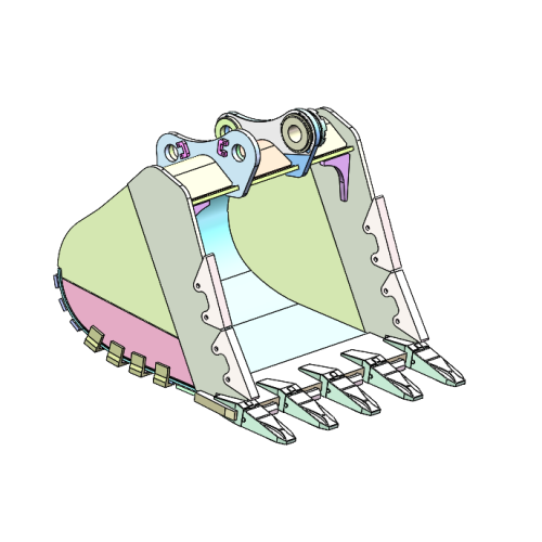 Изготовленный на заказ ковш экскаватора 40 тонн для инфраструктурных проектов
