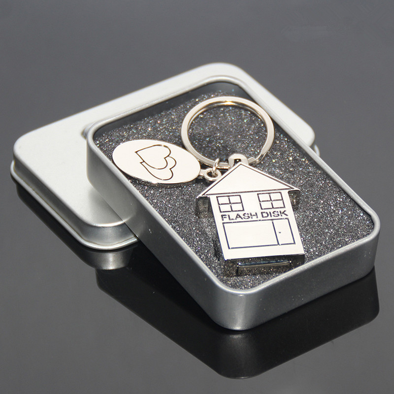 004Metal House Flash Memory Usb 32gb Flash Drive