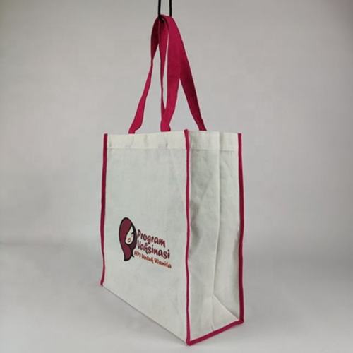 White Canvas Bag With Logo Custom