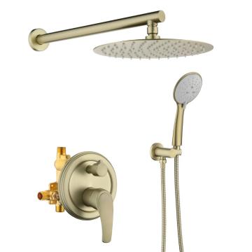 SHAMANDA New Design Brushed Gold Shower Set