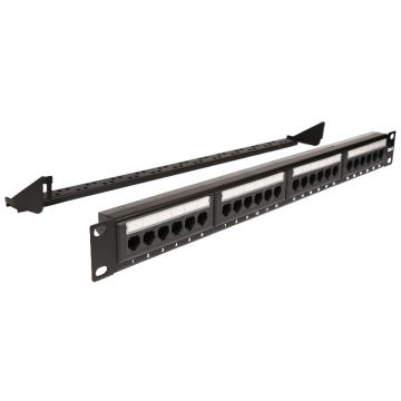 16 Port or 24 Port 19'' 1U Empty Patch Panel for Keystone Jacks