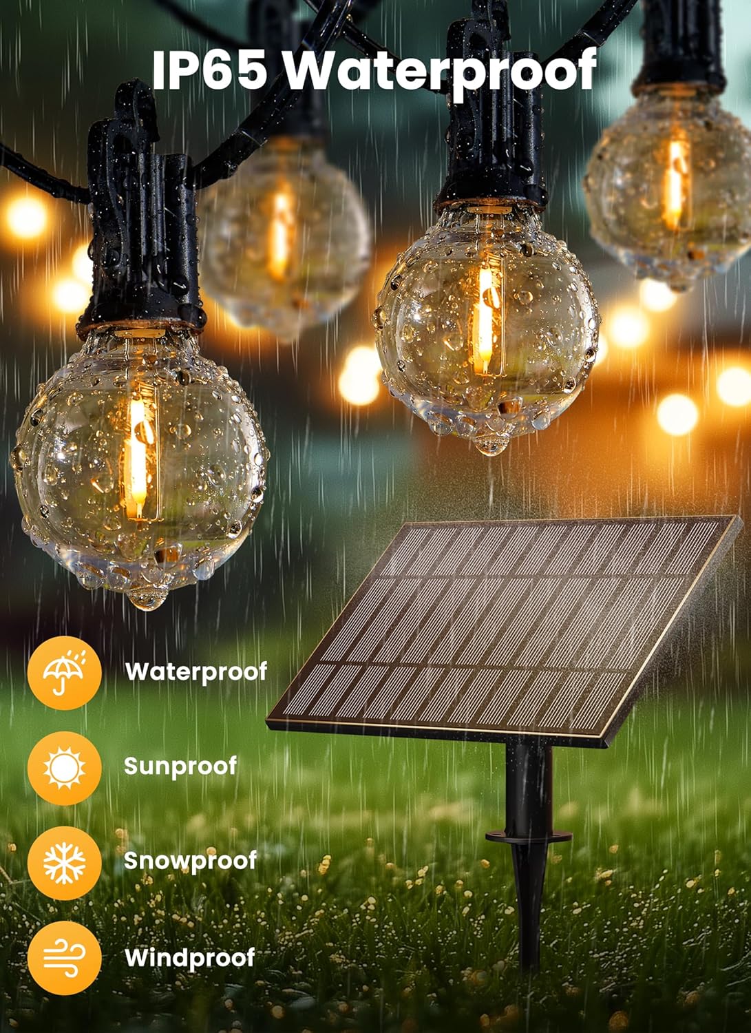 G40 LED bulb solar panel