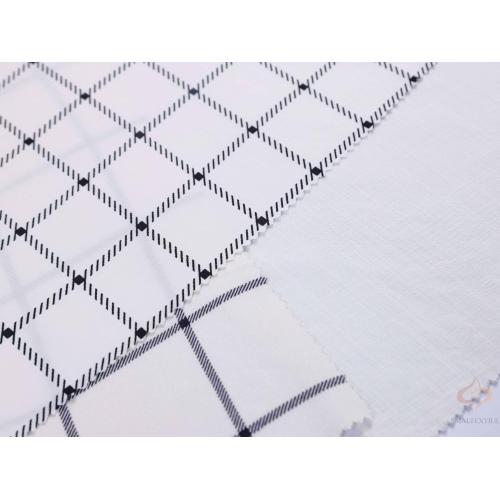 100% Rayon Check Print Fabric