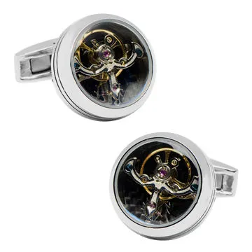 2014 New Style Fashion Tourbillon Watch Cufflinks