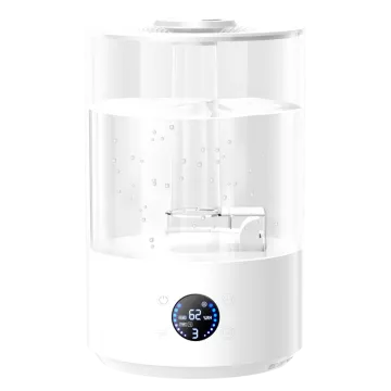 7.8L Transparent Ultrasonic Humidifier Fine Nano Atomization Smart Digital Display Remote Timer <36dB Quiet Operation Hotel