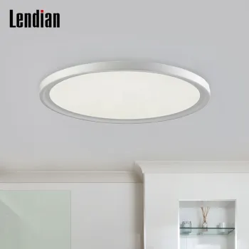 Lendian Newest Cold Lamp Ceiling Lights: Square and Round Black/White LED Panel Lights (24W)