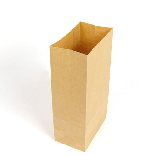 Flat Grocery Use Kraft Paper Shopping Bag for Vegetables and Fruits