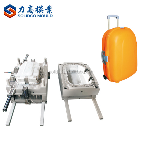Molde de caja de equipaje de plástico de plástico de alta calidad de diferentes tamaños