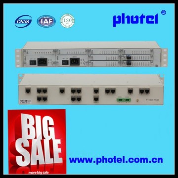 30ch FXO/FXS + 2 10/100M Ethernet + 4E1 over Fiber 30 Channel PCM