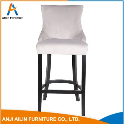 famous brand white PU leather dining chair