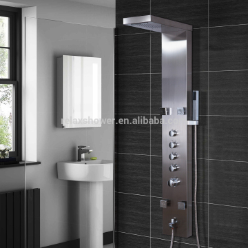 Complete Shower Panel Unit Modern Square stainless steel resin massage shower panel