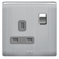 BS Socket Outlet mit DP Switch