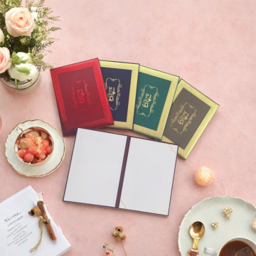 Elegant Gold Foil Folder for Luxury Packaging