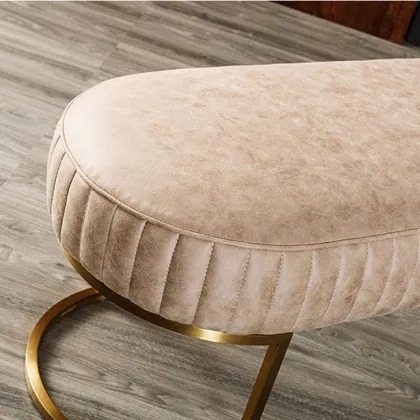 luxury design bed stool bedding set