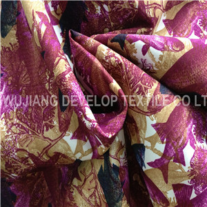 Polyester Satin Micro Fiber Peach Skin Printed Fabric (DT5036)