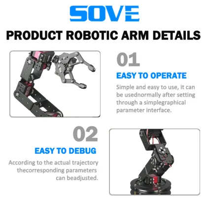 SOVE Robotic Arm Bracket: 6DOF Transfer Manipulator for Payload Handling