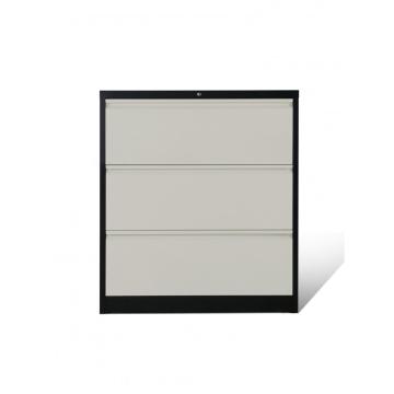 Metal 3 Drawer Lateral File Cabinet Office Furniture