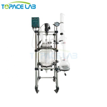 Topacelab Jacketed Glass Reactor with Filtration System (10L-100L)