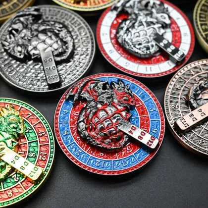 Fancy Baby Dragon Fingertip Gyro DND Metal Dice