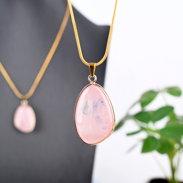 Natural Crystal Gemstone Pendant for Women