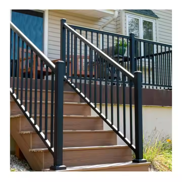 Outdoorfence moderno com aço carbono