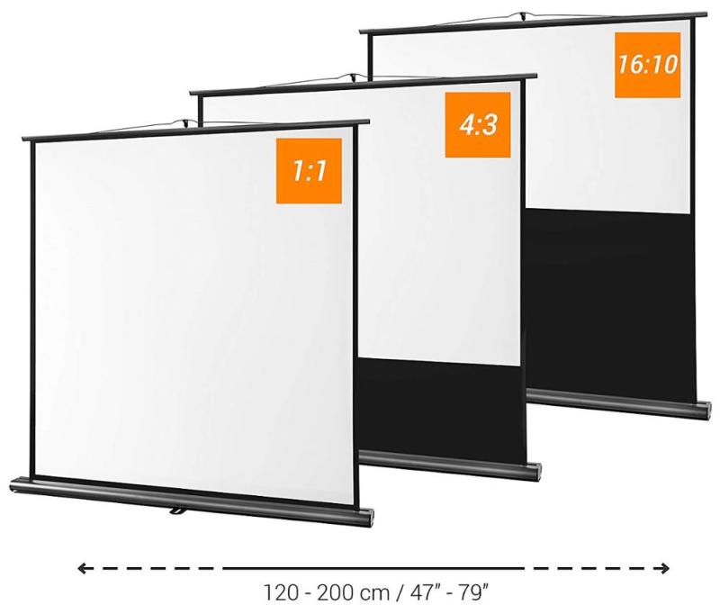 Portablen 4: 3 Mobile pull up projector screen